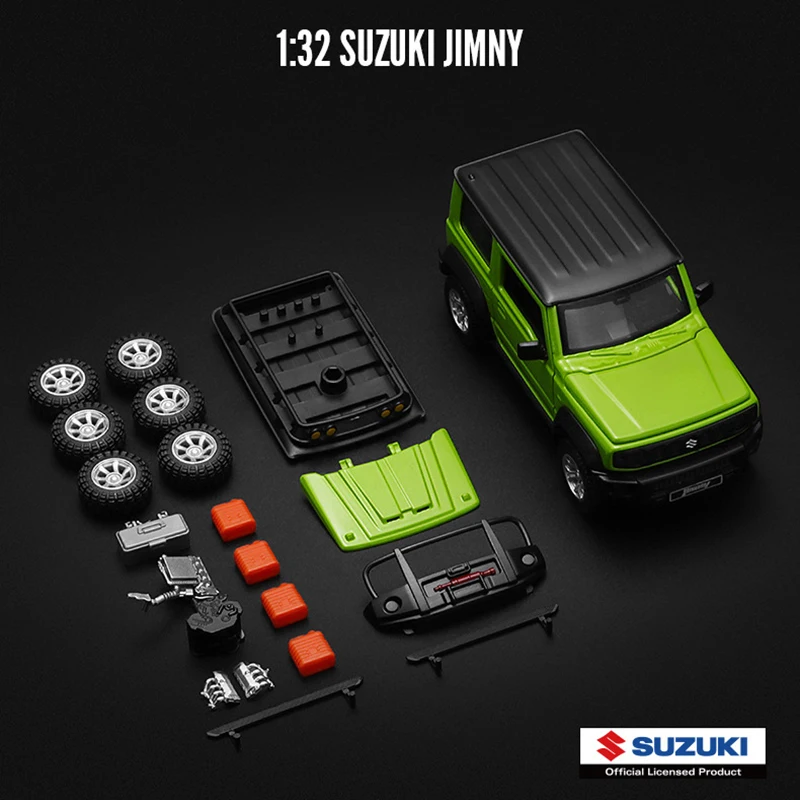 Caipo 1:32 SUV Suzuki Jimny, собранная версия, литые автомобили и игрушечные автомобили, модель автомобиля, модель автомобиля, игрушка для детей