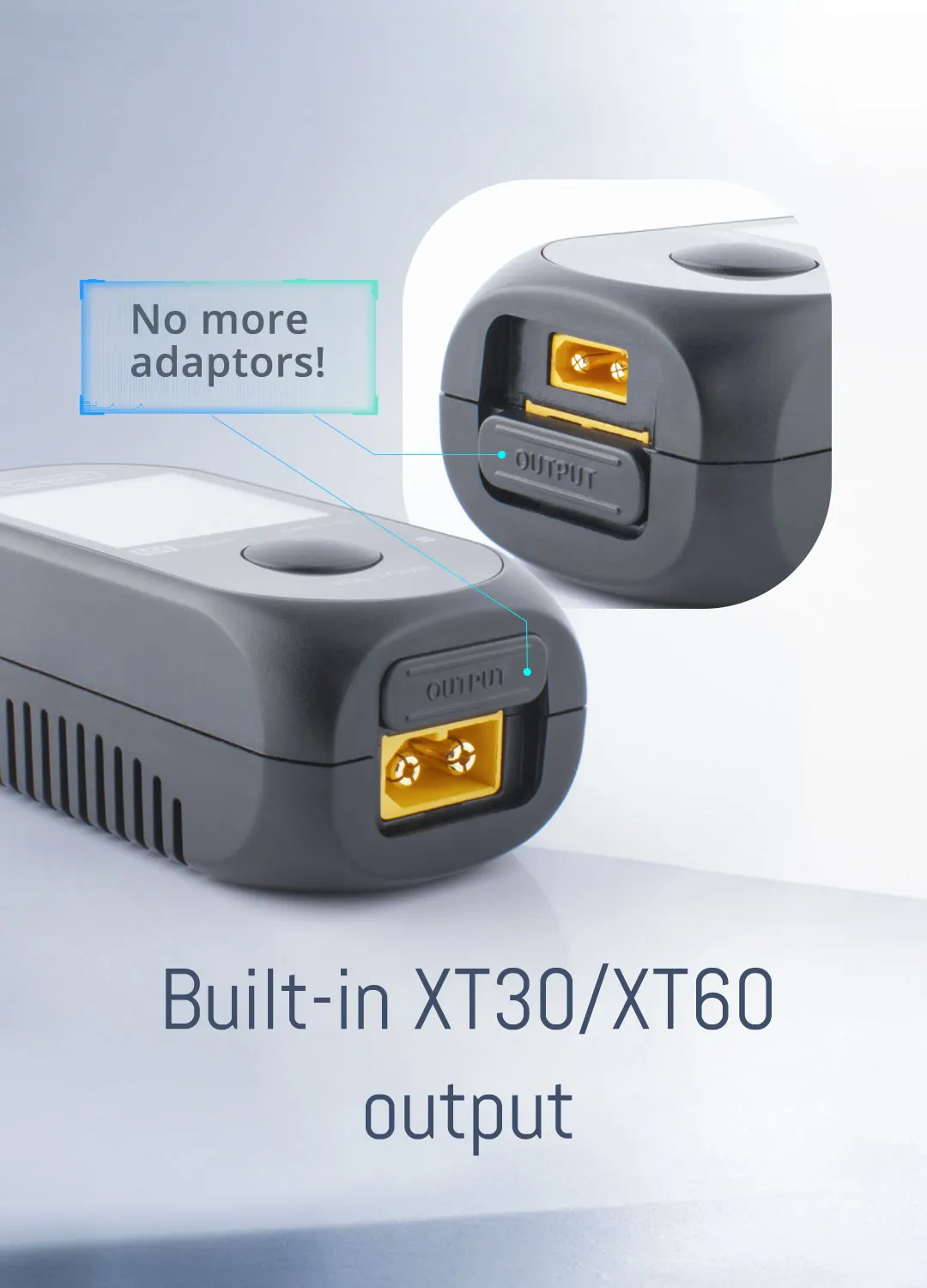 Фото Карманное зарядное устройство Toolkitrc M4, 80 Вт, 5 А, выход для Lipo 1-4S XT30/ XT60 LiHv LiFe Battery с радиоуправляемым FPV гоночным фристайлом дроном №3