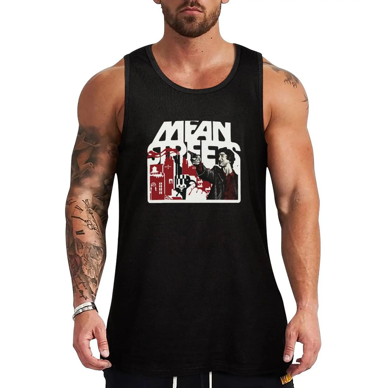 Mean Streets-аксор в Чисе, lunedi all'inferno Tank Top футболка мужская мужская одежда спортивный жилет рубашка для бодибилдинга