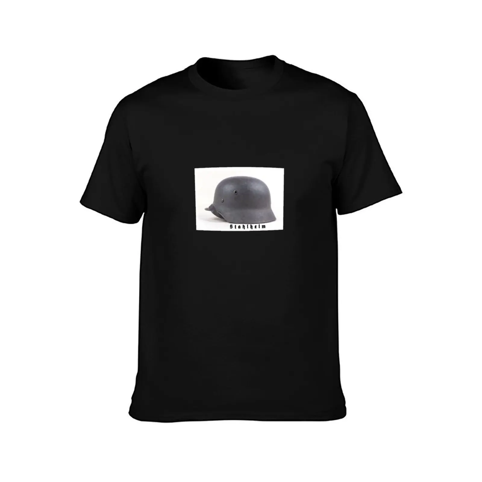 Фото Футболка Stahlhelm.01, летняя рубашка, футболка с рисунком, футболка на заказ, футболки, персонализированная мужская одежда №2