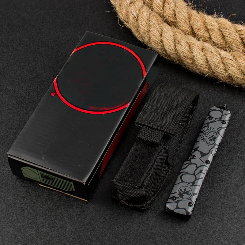 UTX UT 85 серия микро Ultra OTF Tech Нож EDC самооборона военные тактические ножи Pocketknives D2 лезвие с двойным краем UT85 черный (art.: 3920c32f4adbe) - 3920c32f4adbe