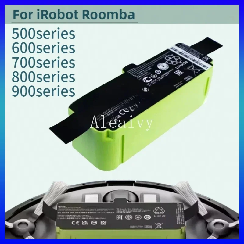 Литий-ионный аккумулятор большой емкости 14,4 В, 1800 мАч для iRobot Roomba серии 600–900 980 960 895 890 860, сменный пакет с длительным сроком службы