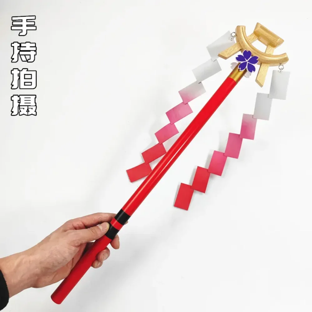 Фото 55 см Yae Miko реквизит для косплея игра Genshin Impact Magic Band подарки на день рождения сексуальное женское платье Хэллоуин аксессуары для рождественской вечеринки оружие №4