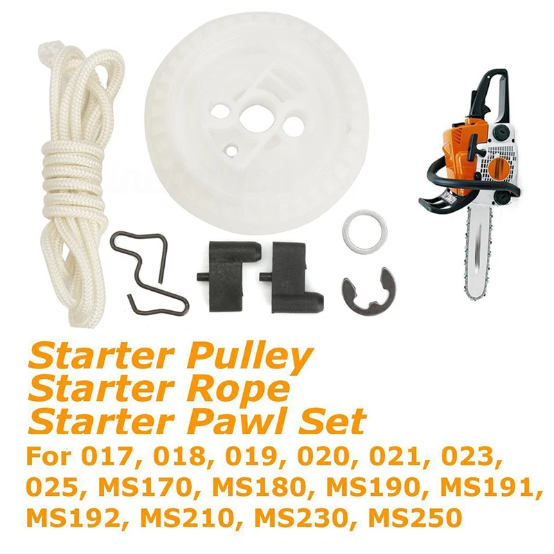 Стартовый шнур с отдачей для Stihl 017 019 021 023 025 MS170 MS180 MS190 MS191 MS210 MS230 MS250, запчасти для бензопил