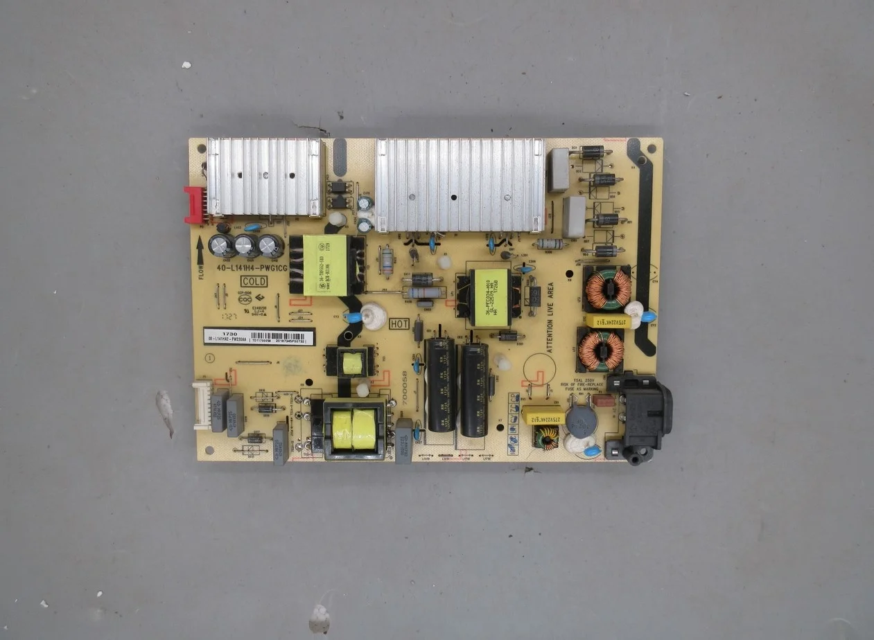 Разборка для платы питания TCL b55a858u 40-l141h4-pwg1cg 08-l141ha2-pw220aa
