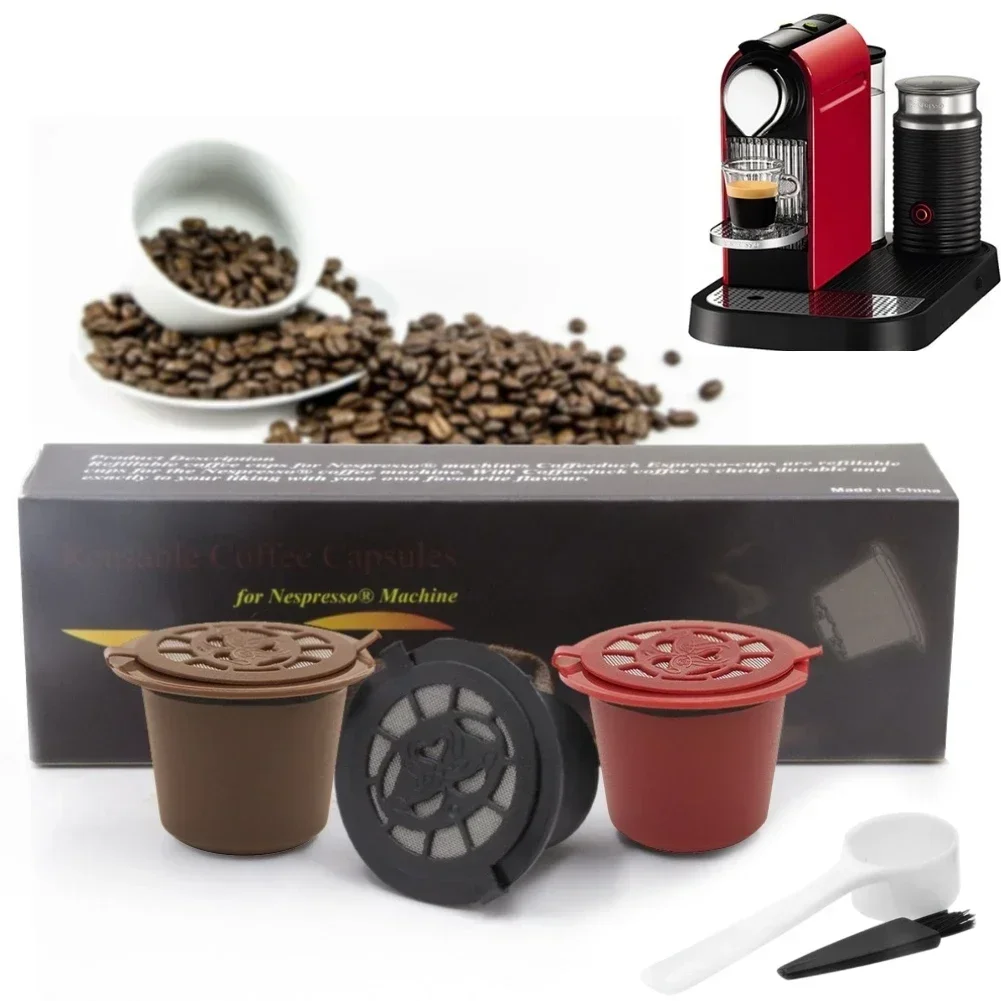 Nespresso многоразовая капсульная чашка для кофе, многоразовая ложка, щетка, фильтры для кофе, аксессуары, обеденный бар, фильтры для кофе, капельница