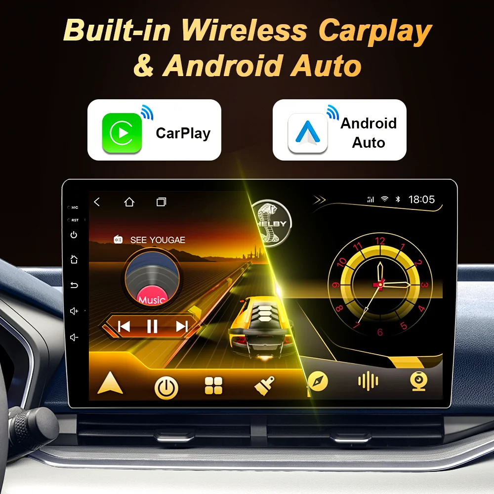 Фото Автомобильный Android для Volkswagen VW Touran 1 2003-2019, мультимедийный видеоплеер, 2 din, GPS-навигация, сенсорный экран, Wi-Fi 5G DSP №2