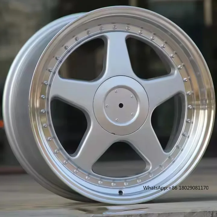 YQ Rep Rim 18x8 18x9,5 5x112 5x120 серебряное колесо для старой школы, алюминиевые колеса, легкосплавные диски для автомобиля