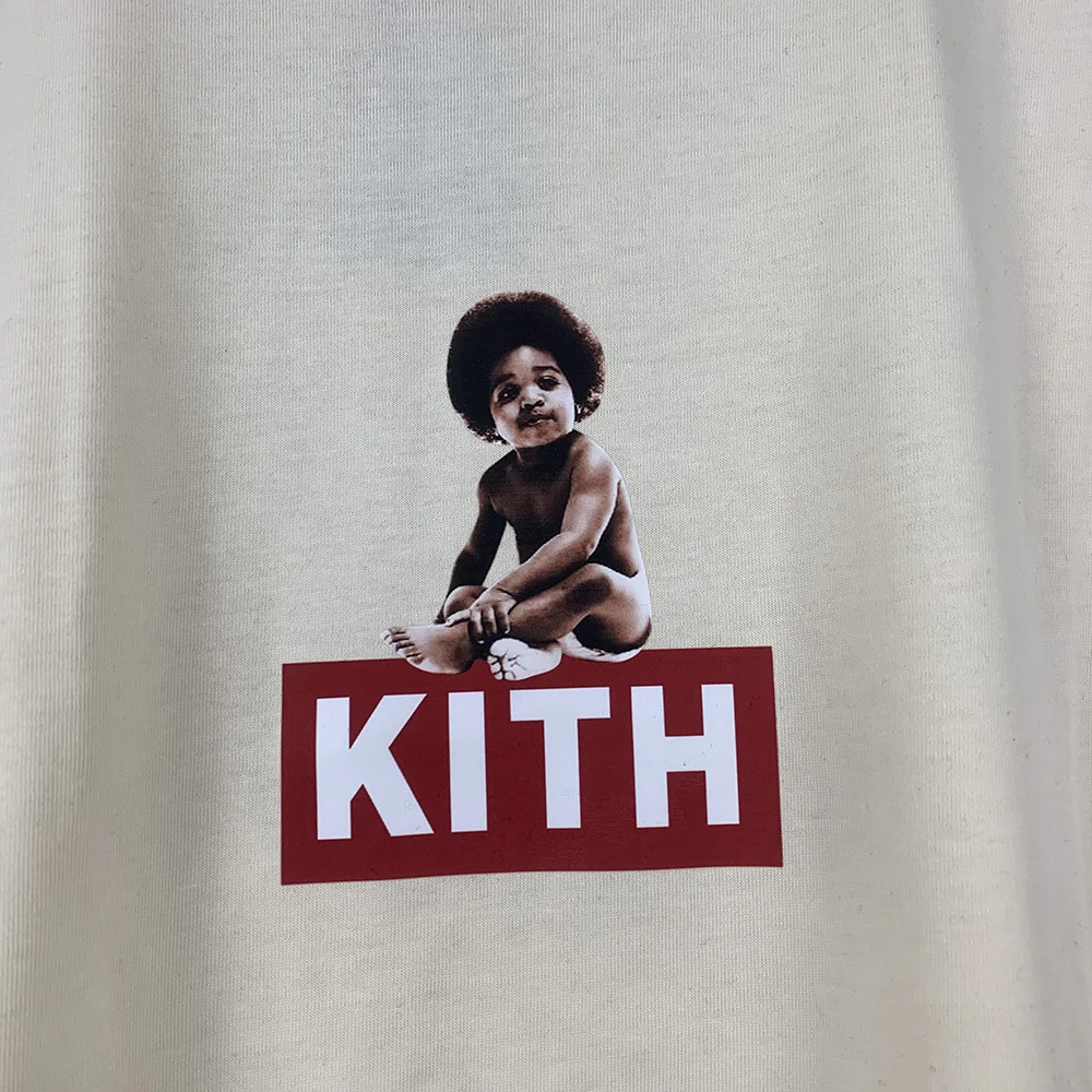Футболка KITH Tide мужская с коротким рукавом, модная повседневная рубашка свободного покроя, простая уличная одежда с принтом рэп-афро, лето 2023 (art.: 3920c1284d74e) - 3920c1284d74e