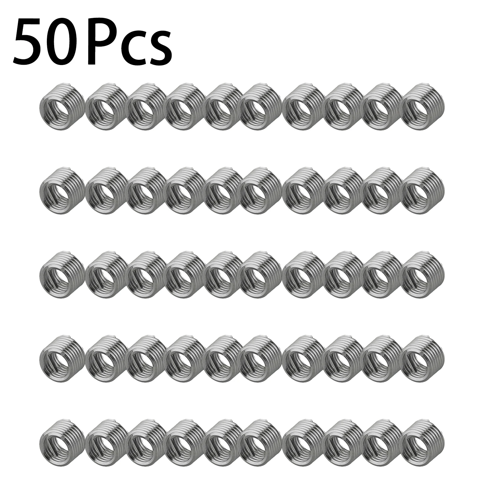 50 шт., вставки с проволочной резьбой M6 X 1,0 1,5D, инструмент для ремонта резьбы из нержавеющей стали, набор для ремонта спиральной резьбы, оборудование