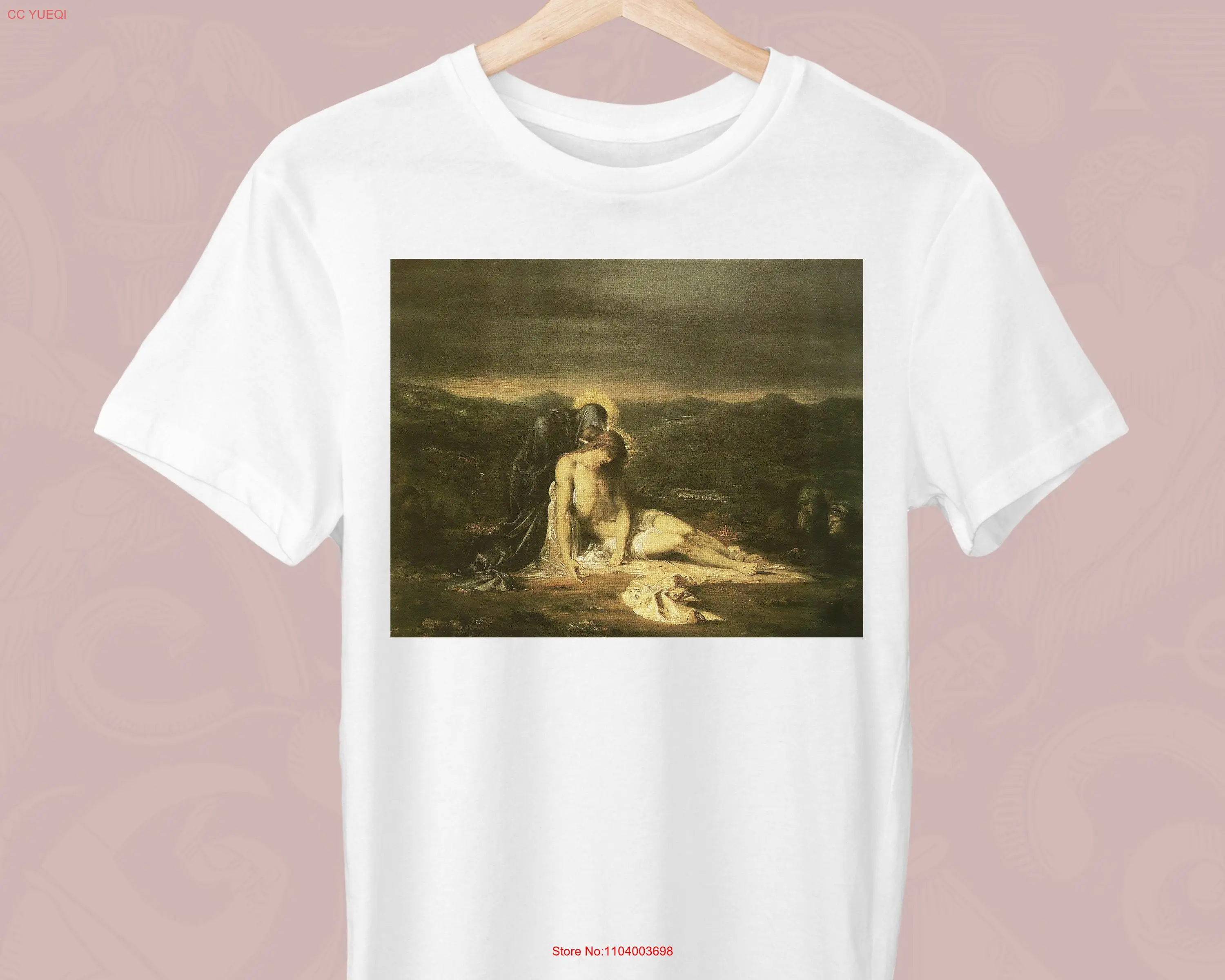 Футболка с рисунком Pieta Gustave Moreau, греческая мифология для стильных с длинными или короткими рукавами