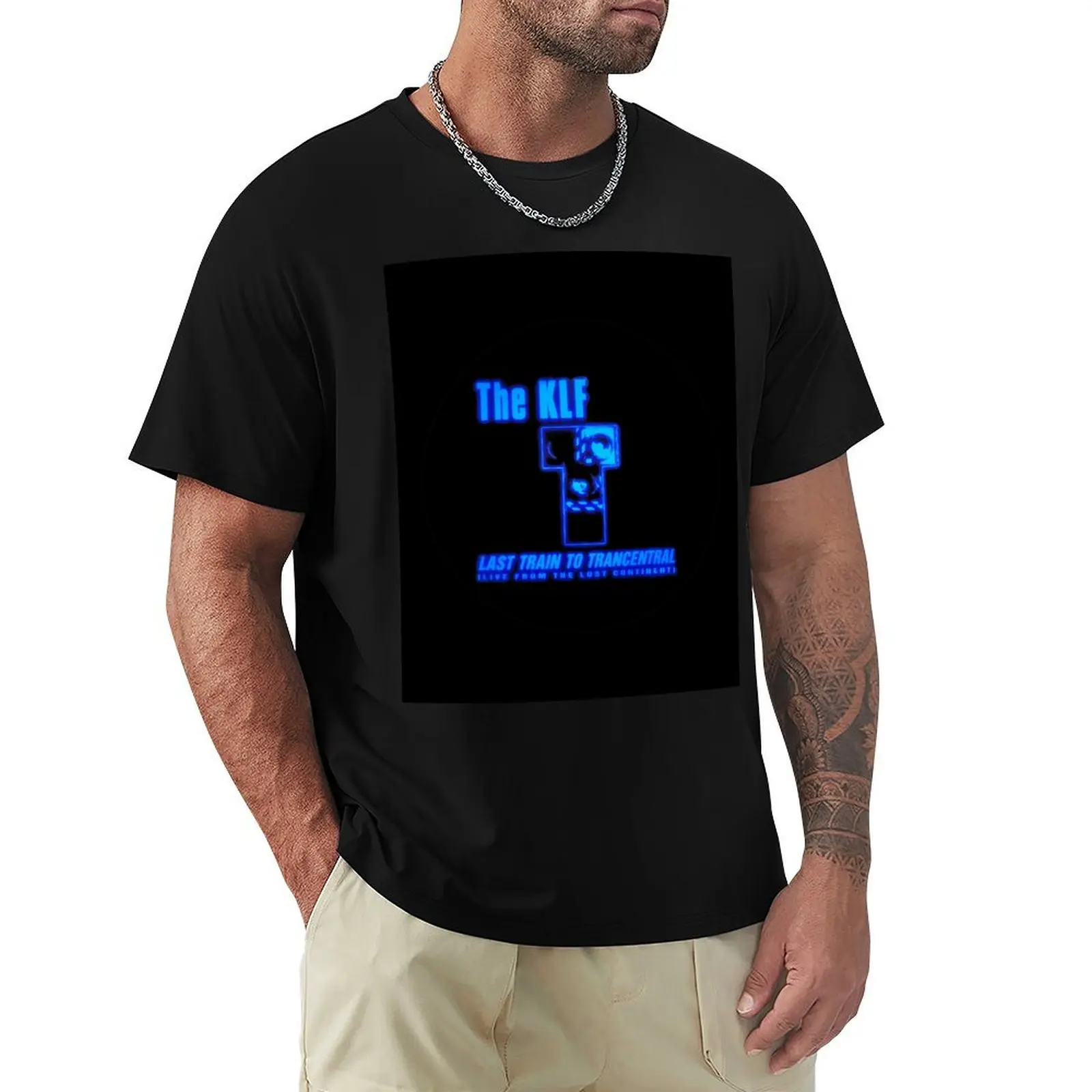 Футболка KLF - последний поезд до трецентрального 90-х годов, бутик одежды на день Святого Валентина, футболка с аниме, большие и высокие футболки для мужчин