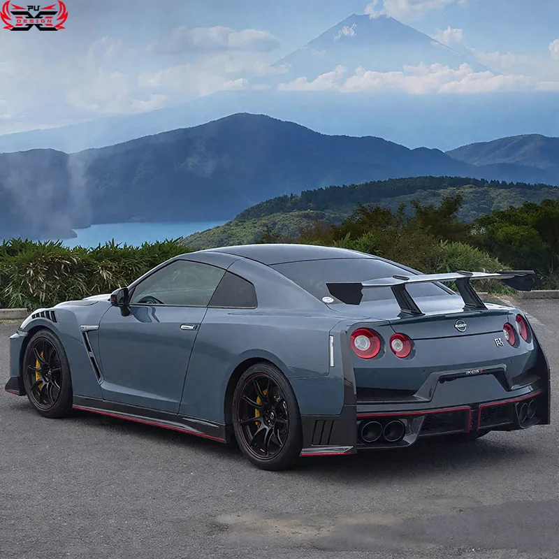 Фото Для GTR R35, обновленный новый комплект кузова из полууглеродного волокна в стиле Nismo 2024, передний бампер, задний бампер, боковая юбка, спойлер на крыло. №4