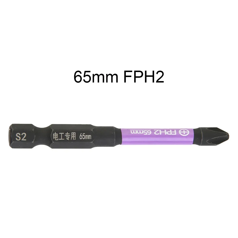 Фото 1 шт. 65 мм магнитная специальная крестовая отвертка, гайковерты FPH1 FPH2 FPH3 для розетки, электроинструмент для электрика №3