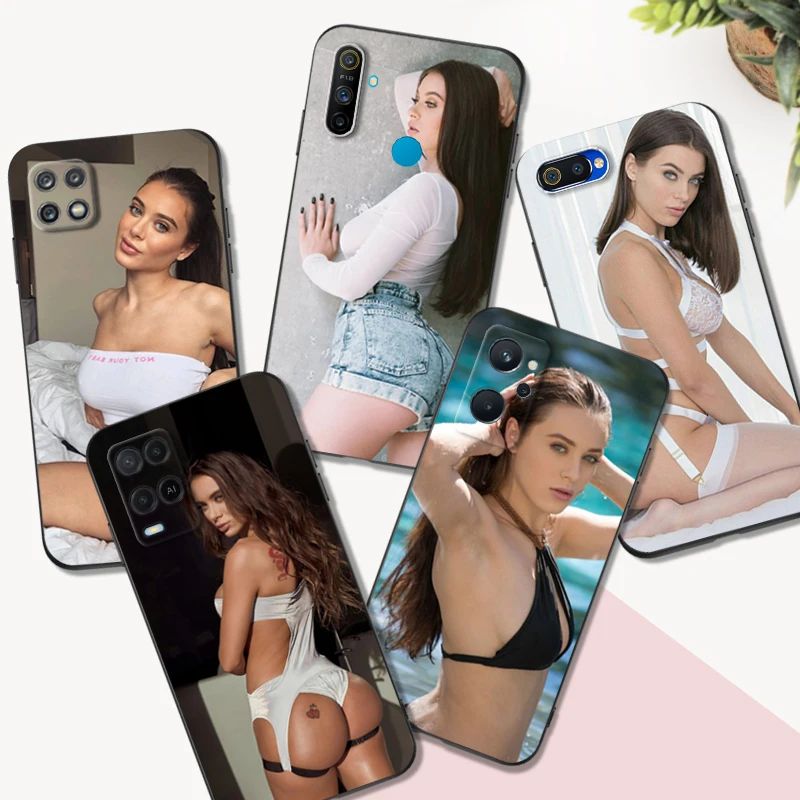 Черный чехол ТПУ для Realme C3 C35 C20 C21 C21Y C25 C25Y C25S C11 2021 2020 Обложка Лана роады сексуальная девушка
