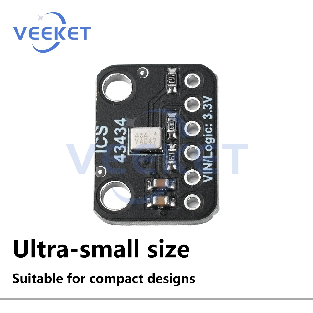 Фото DC 1,5 В-3,6 В ICS-43434 I2S MEMS микрофонный модуль, недорогой модуль фильтра нижних частот для аудиоприложений №4