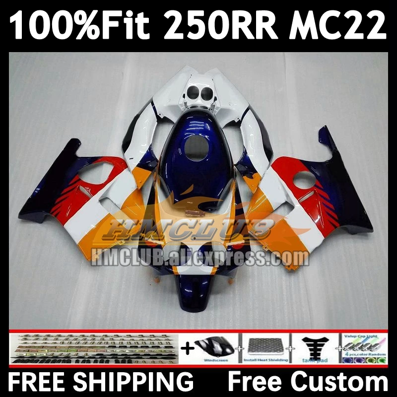 OEM-инъекция для HONDA CBR 250RR CBR250RR репсоль белый 90 91 92 93 94 97No.8 MC22 CBR250 RR 1995 1996 1997 1998 1999 Обтекатели