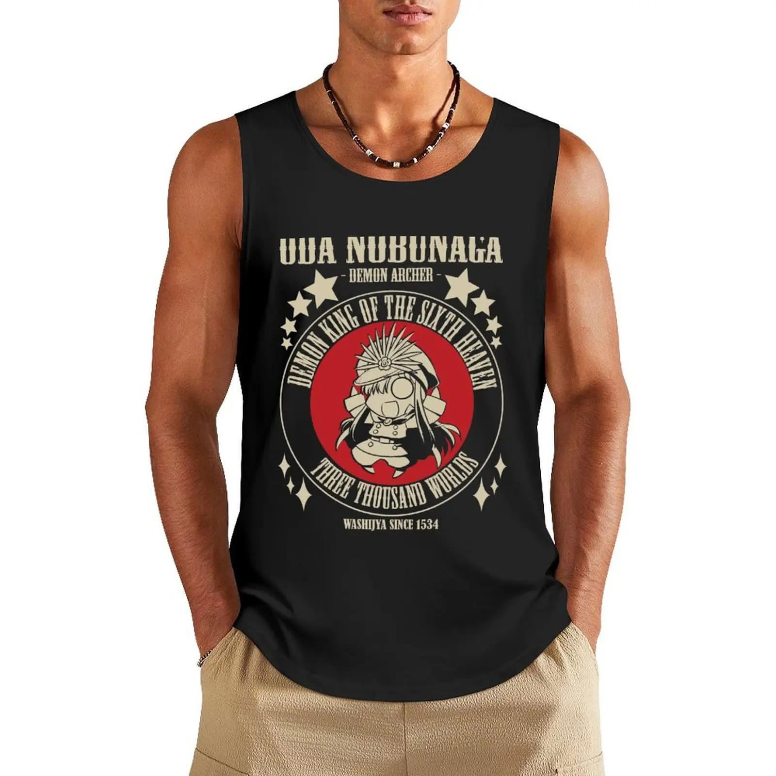 Майка Oda Nobunaga - Demon Archer, Мужская футболка, Мужская одежда, мужские майки