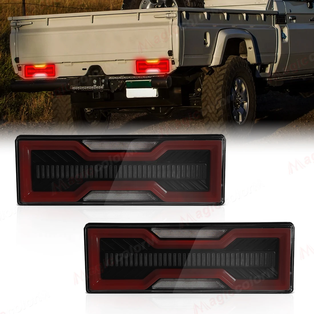 Светодиодный задний стоп-сигнал для Toyota Land Cruiser 70 серии FJ75 LC79 LC70 LC76 2010 2011 2012-2020, указатель поворота заднего хода, 12 В