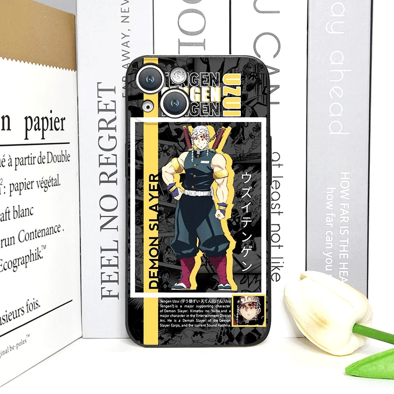 Чехол для телефона Cartoon Anime Demon S-Slayer для IPhone 16, 12, 11, 14, 13, 15, 15 Pro Max Mini X XS MAX XR SE2 7 8 14 Plus, силиконовый мягкий чехол (art.: 3920d131cb812) - 3920d131cb812