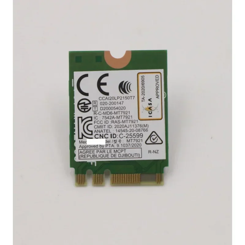 Mt7921 для беспроводной карты Lenovo wifi6 5.2 Bluetooth sw11a40411 Карта ноутбука Lenovo