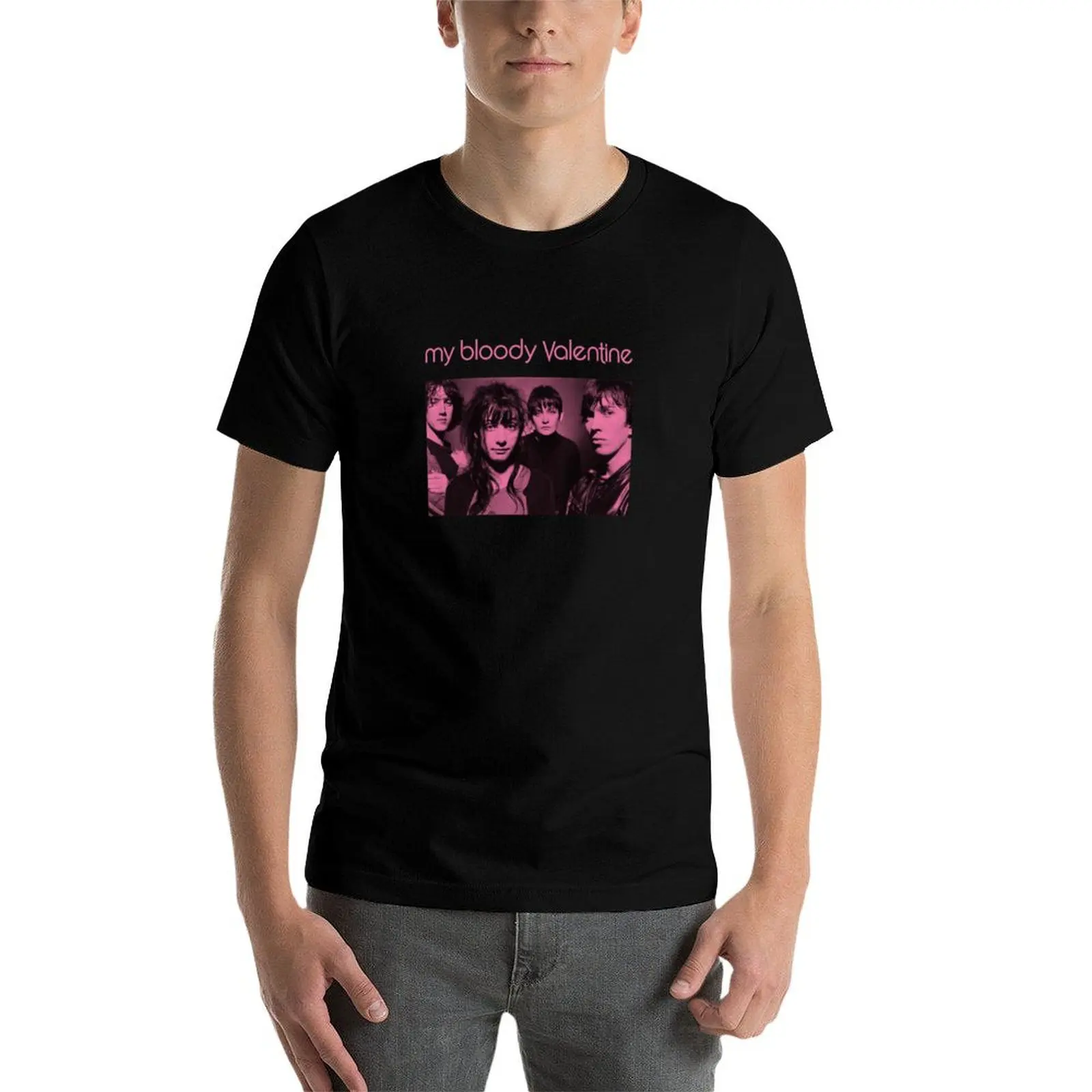 Фото Футболка My Bloody Valentine Band, уличная одежда, винтажная футболка с рисунком, футболка с аниме, лето 2025, футболки для мужчин №4
