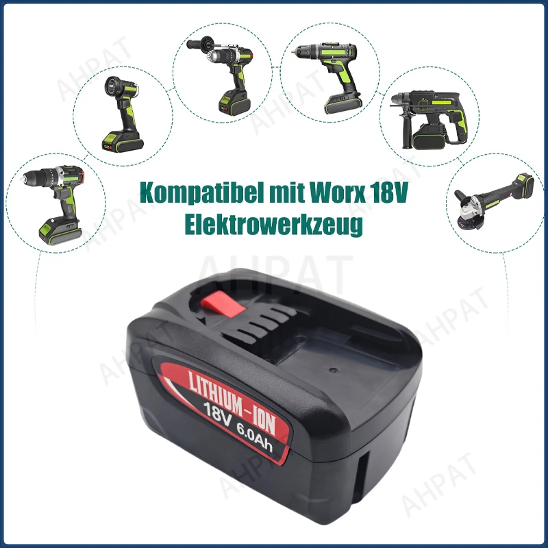 6000 мАч для Bosch PBA 18 В Сменный аккумулятор для Bosch дома и сада PBA PSB PSR Аккумуляторная батарея Инструменты AL1880CV AL18815CV. (art.: 3920d05df9f30) - 3920d05df9f30