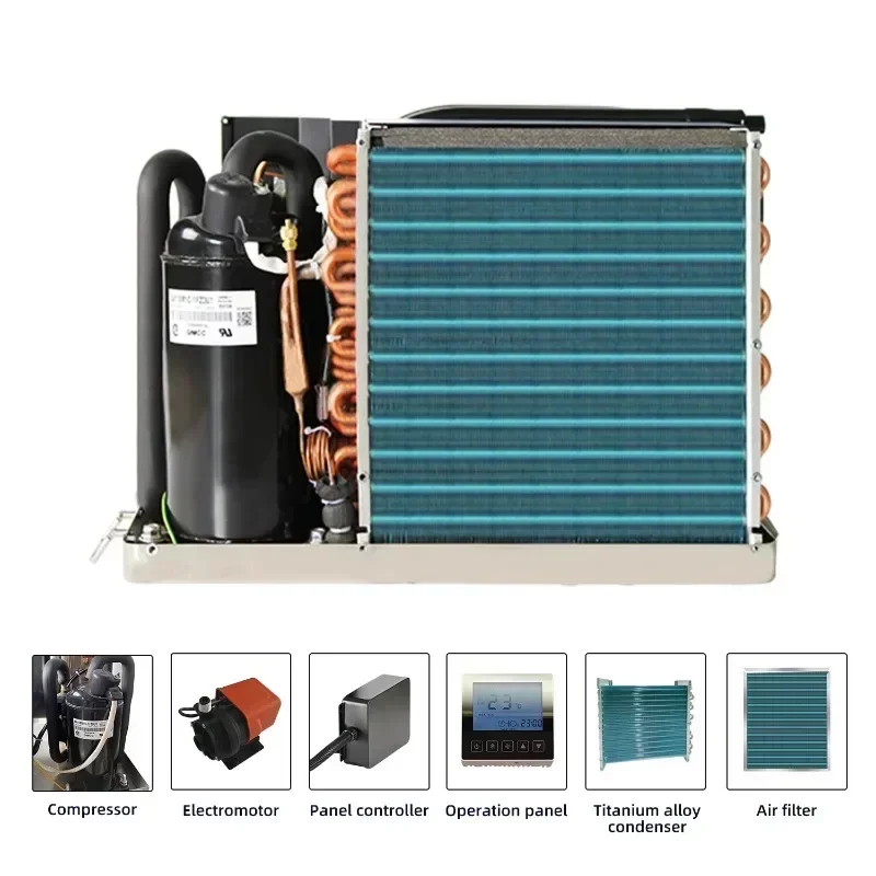 Фото Катушка вентилятора кондиционера для морской яхты 9000BTU-24000BTU Холодильная теплообменная прямая продажа с фабрики для использования на лодках №4