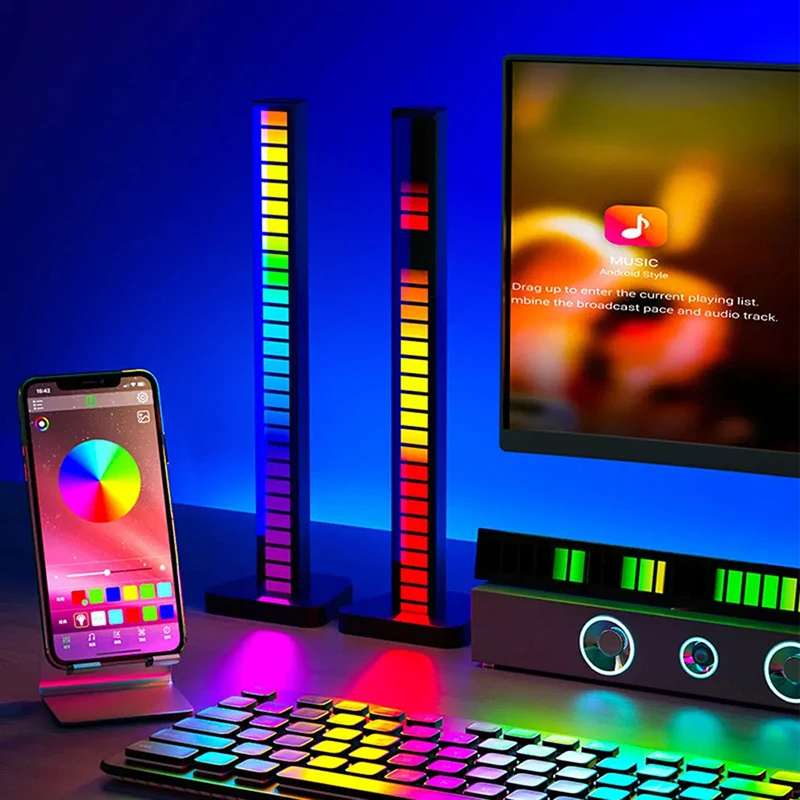 RGB-зарядка с приложением, беспроводная лампа со звуковой активацией