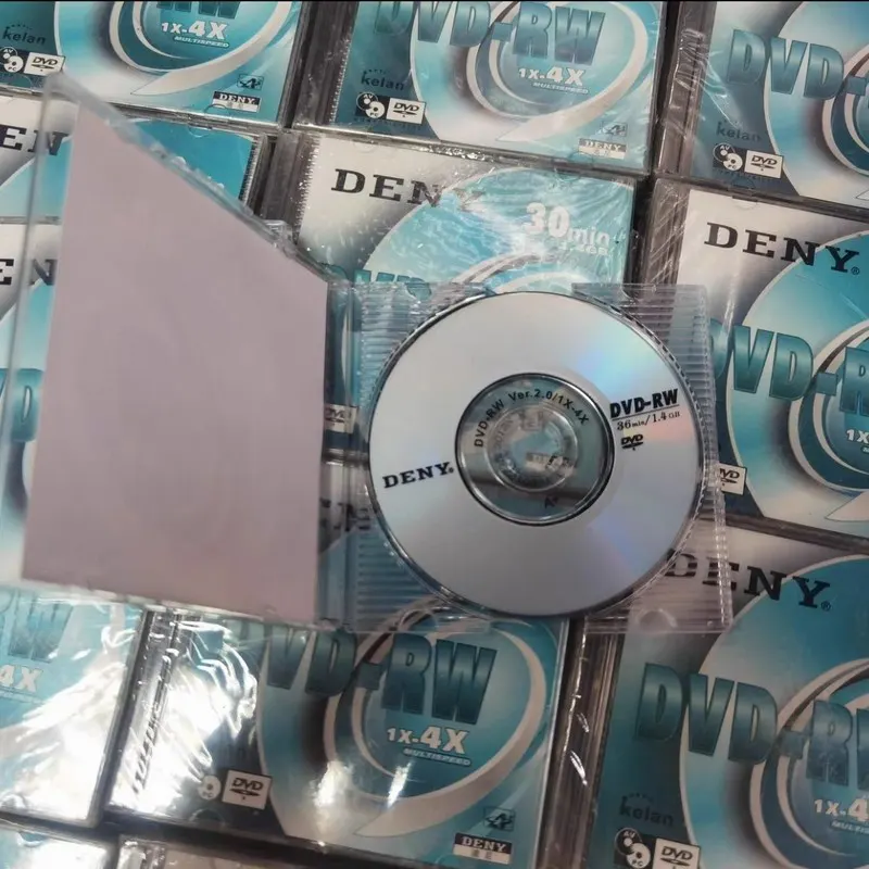 Фото Мини-DVD-RW, 8 см, перезаписываемый DVD-RW, 30 мин, 1,4 ГБ, 1-4 скорости, 5 шт. №2
