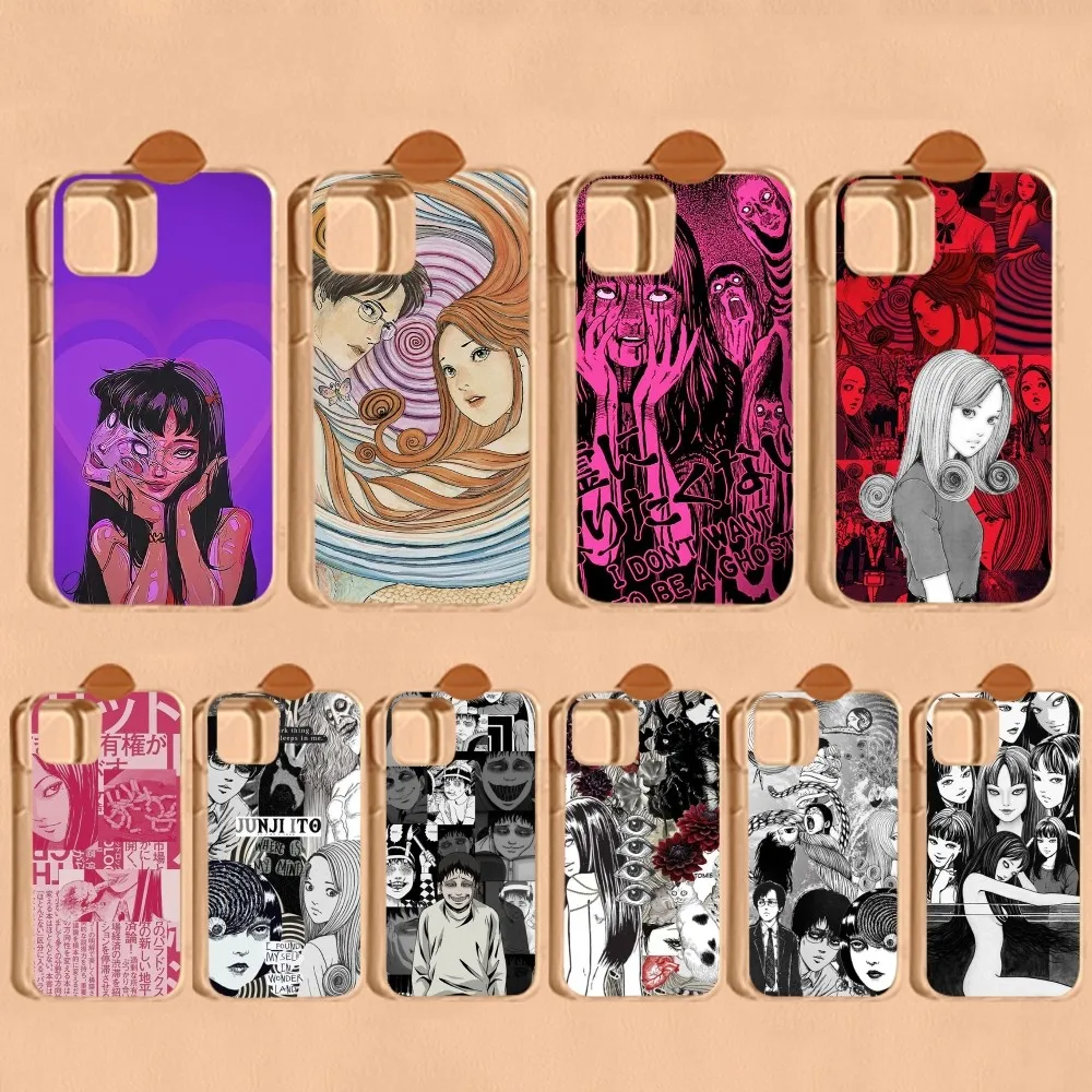 Чехол для телефона Junji Ito для IPhone 15 8 7 6 6S Plus X SE 2020 XR XS 14 11 12 13 Mini Pro Max, чехол для мобильного телефона