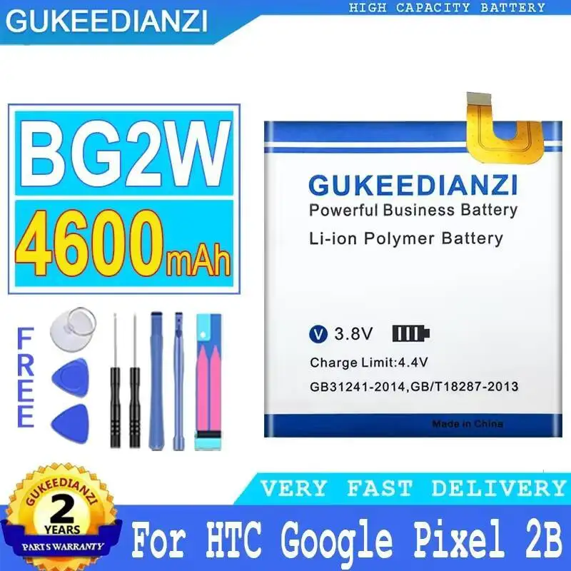BG2W G011A-B долговечный аккумулятор для мобильного телефона для HTC Google Pixel 2B 2 Muski Safe 4600 мАч