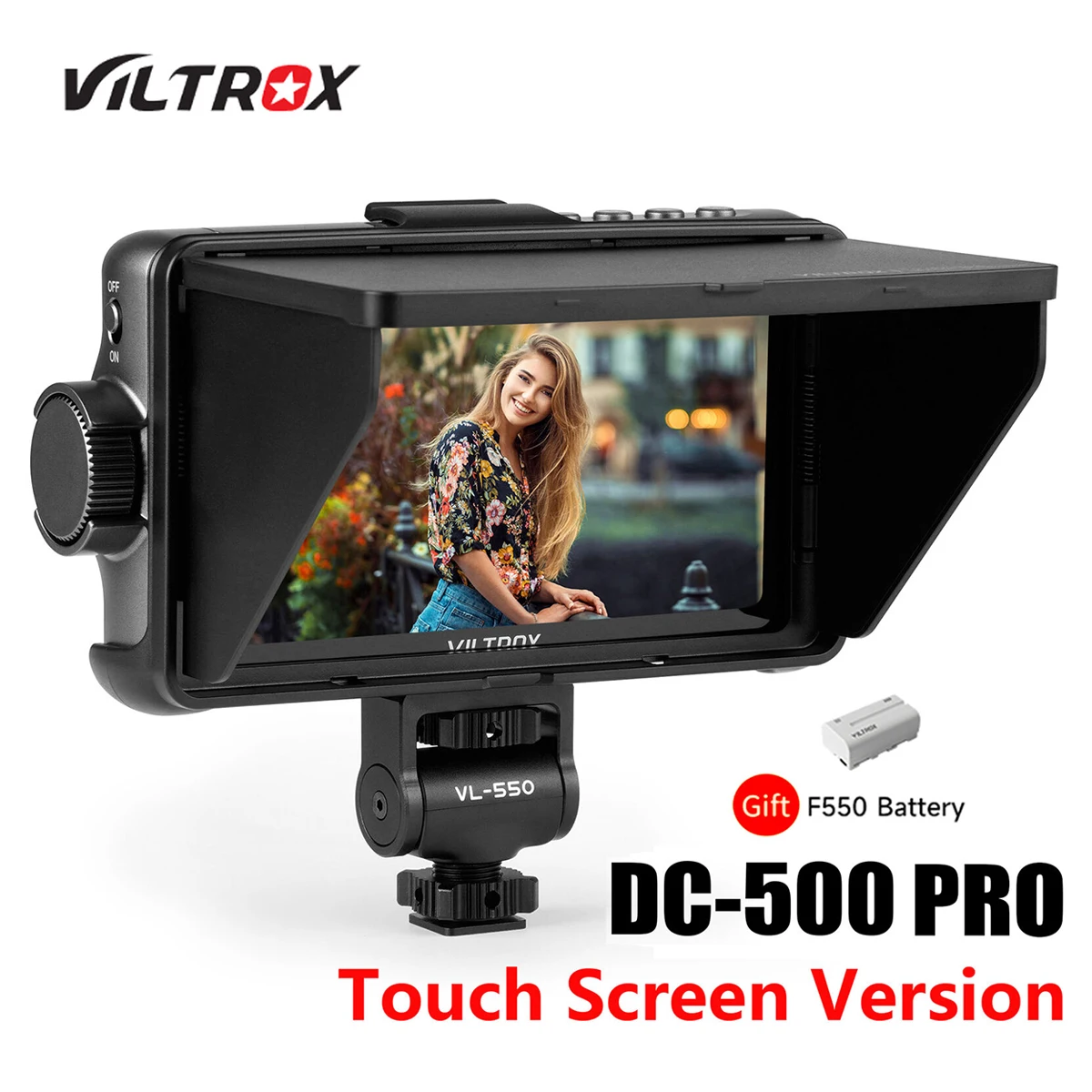VILTROX DC-550 Pro монитор 5,5 дюймов Профессиональный портативный HD режиссер для наружной и внутренней фотосъемки видеосъемки