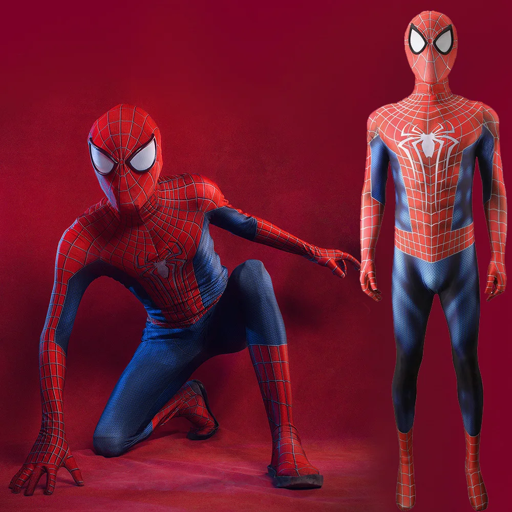 Удивительный костюм спайбой для косплея Tom Holland Zentai, боди из спандекса и лайкры, костюм супергероя, костюм на Хэллоуин для взрослых и детей