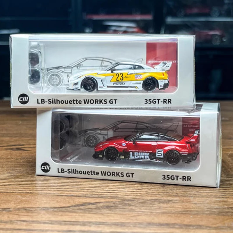 CM 1:64 Skyline GTR-R35 RR LBWK Модель автомобиля из сплава с широким корпусом Классический сувенир для взрослых Подарочные украшения Статический дисплей (art.: 3920d0d247af5) - 3920d0d247af5