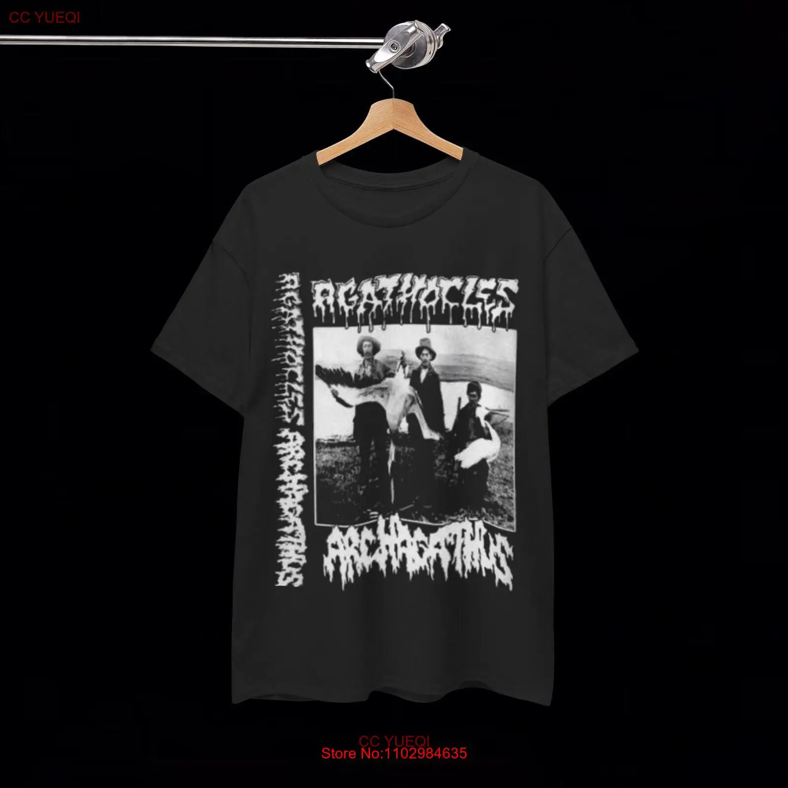 Винтажная футболка с разрезом Agathocles Archagathus