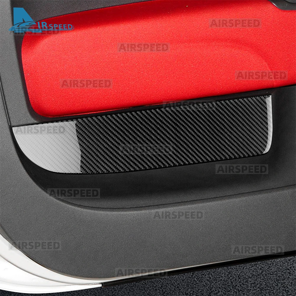 Фото Мягкая наклейка из углеродного волокна для Abarth 595 695 (2012 2013 2014 2015 2016 2017 2018 2019 2020 2021 2022 2023 2024)/Fiat 500 500C (2008-2024)/Fiat 500E (2015-2019) Декор двери автомобиля с левым рулем и RHD №2