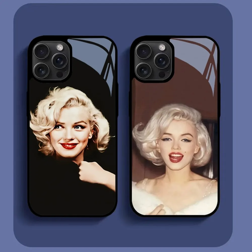 Сексуальная девушка M-Marilyns M-Monroes чехол для телефона для iPhone16 15 14 13 12 11 Pro Xs Max Mini XR X 7 8 Plus роскошный зеркальный жесткий чехол