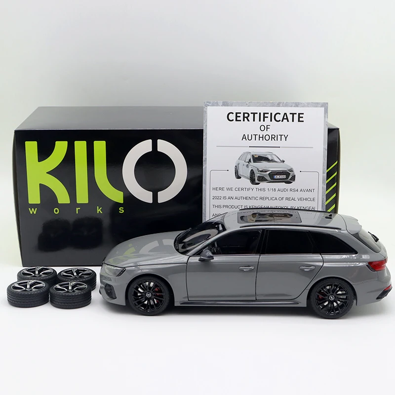 Фото В наличии: 1:18 RS4 B9 Avant AUTOKOL полноразмерная литая модель моделирования автомобиля из сплава, украшения для взрослых, игрушки для мальчиков, подарки для детей. №3