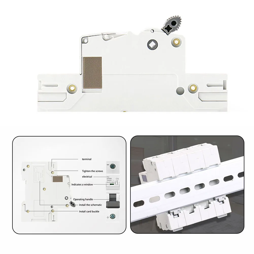 GYM9-DC Solar DC Mini автоматический выключатель 1P MCB 10 16 25 32 40 50 63Amp, домашняя техника, прерыватель, фильтр, инструменты для переключения (art.: 3920c0bbb5ed7) - 3920c0bbb5ed7