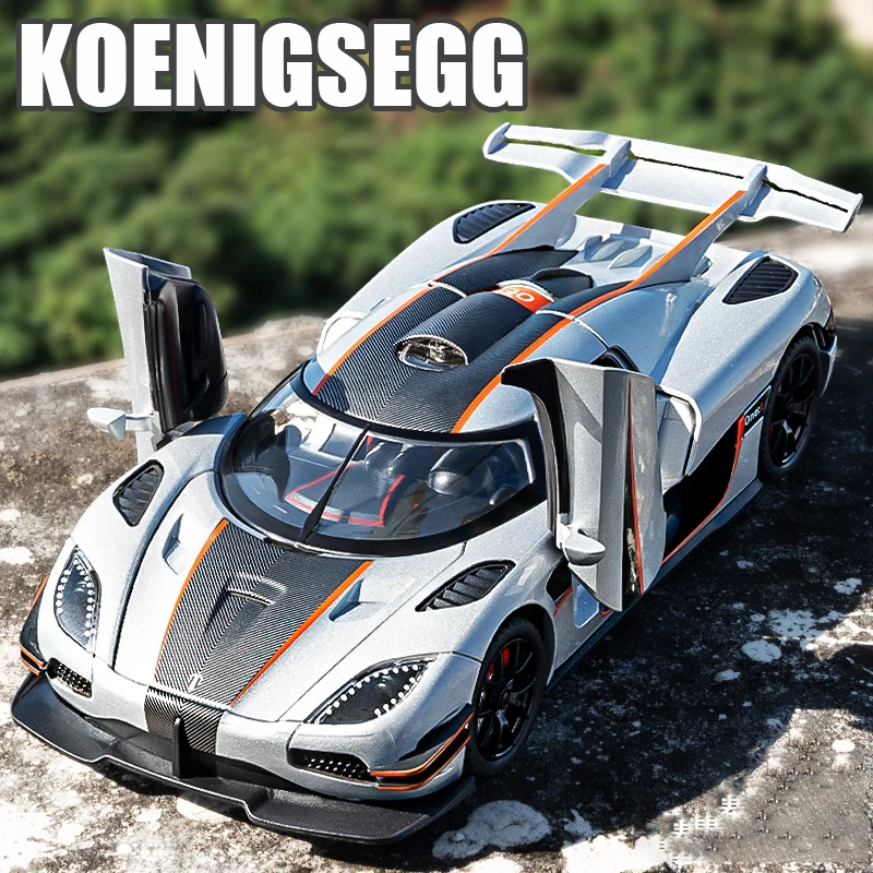 1:32 Koenigsegg ONE 1 One:1 модель автомобиля из сплава, игрушка из литого металла, игрушечный автомобиль со звуком и искусственным звуком, детский автомобиль