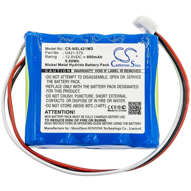 Медицинская батарея 12 В/800 мАч U421-070 для NSK EndoMate DT,Endo-Mate DT,X-SMARTU421-070,Endo-Mate NE131, NE169,EM13M,U 421070