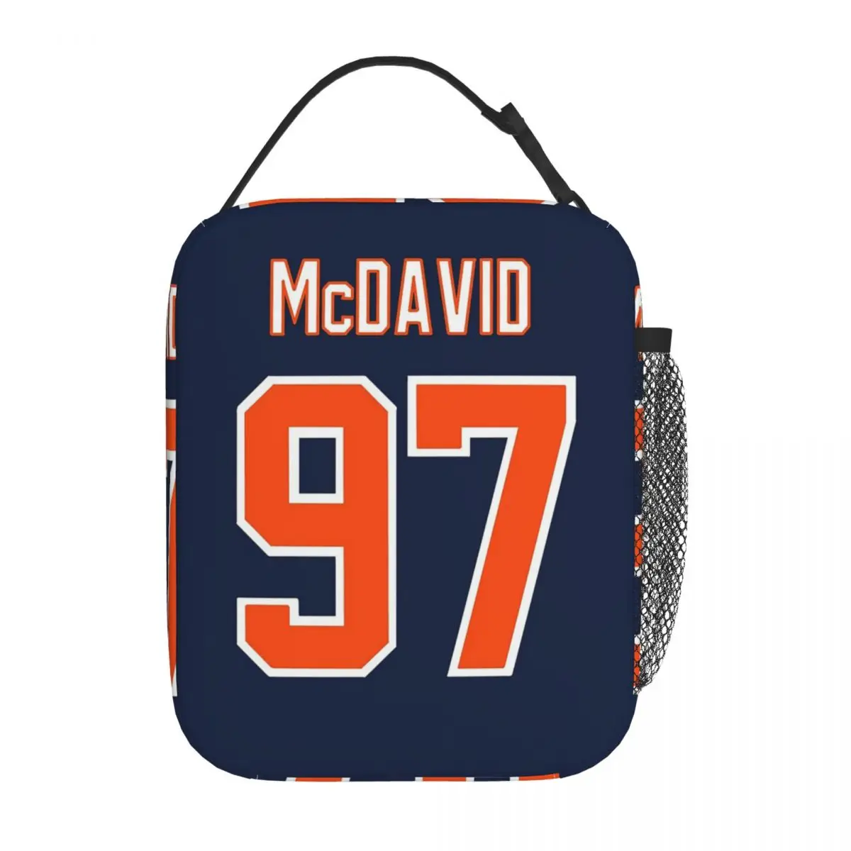 Фото Connor McDavid 97 для фанатов Edmonton Oilers, изолированная сумка для обеда для женщин и детей, портативные коробки для еды, термосумка для обеда №5