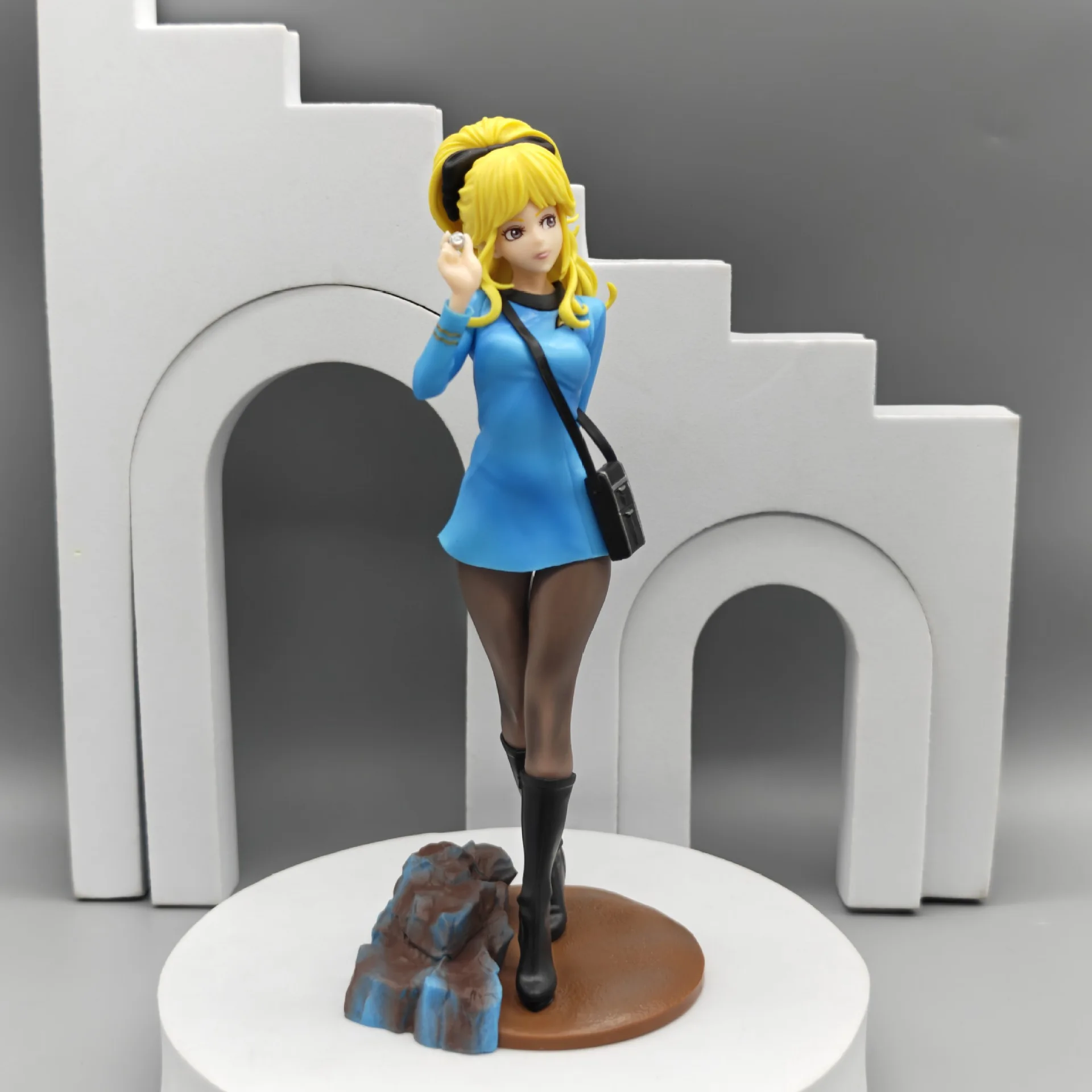 Star Trek Bishoujo Vulcan Science Officer Аниме Девушка Фигурка Командный медицинский офицер Фигурка Коллекционная модель Кукла Игрушка Gif