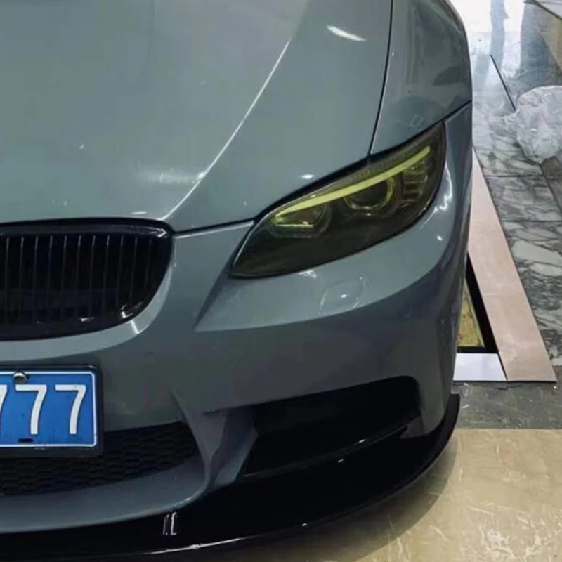 Фото Сплиттер для переднего бампера BMW M3 E90 E92 E93, 3 шт., декоративные черные аксессуары для защиты от столкновений, установка 2007-2013 №5