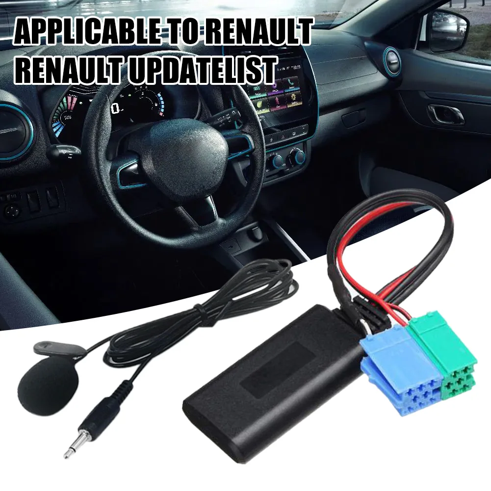 Автомобильная стереосистема Bluetooth Радио 5,0 аудио музыкальный адаптер телефонные звонки свободные руки AUX-IN ISO 6/8Pin разъем для Renault радио обновленный список