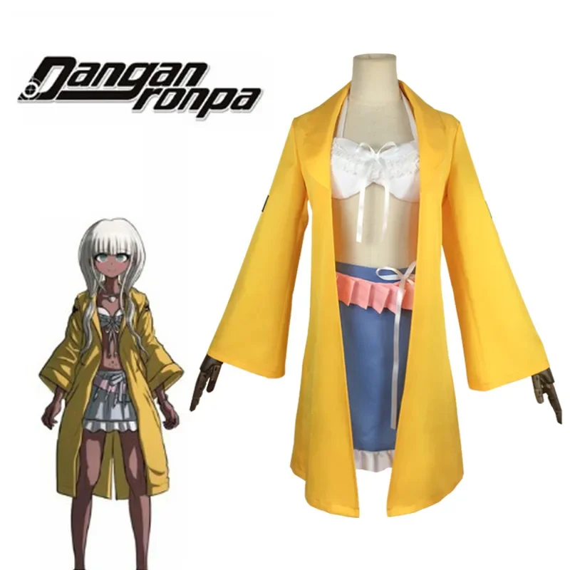Костюм для косплея анги йонаги из «Danganronpa V3:Killing Harmony», униформа аниме на Хэллоуин, карнавальный костюм, желтый костюм