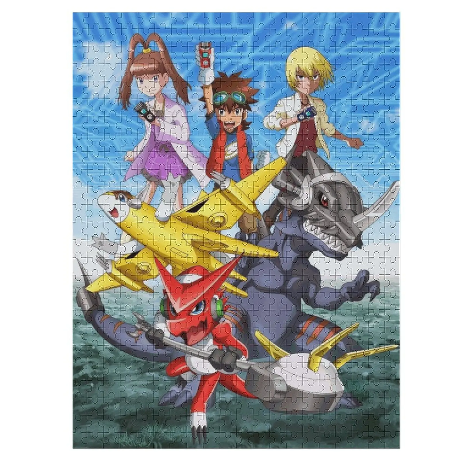 Фото 500/1000 пазл Digimon Bandai Классическая Анимация цифровой Монстр пазл HD шаблон Пользовательские образовательные игрушки для украшения дома №4