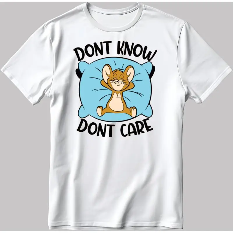 Футболка Don't Know Care Mouse для мужчин и женщин