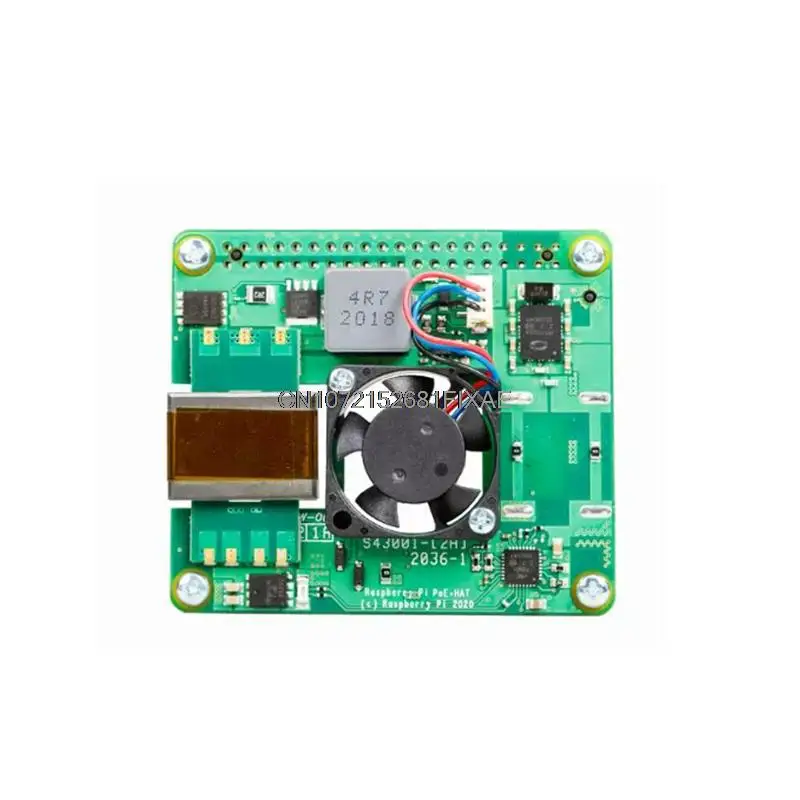 Фото Официальное питание Raspberry Pi 4 & Pi 3 B + через Ethernet-кабель Raspberry Pi PoE + HAT / PoE HAT №5